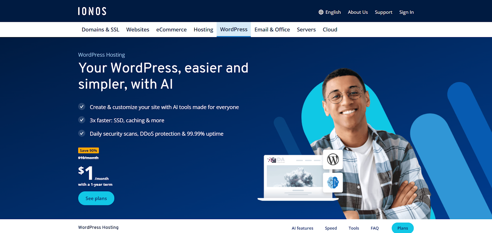 Easier and simpler WordPress with IONOS/AI